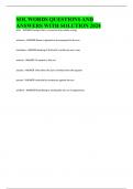 SOL PACKAGE DEAL QUESTIONS AND ANSWERS WITH VERIFIED SOLUTIONSUPDATED 2024