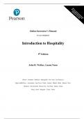 Solution Manual For Introduction to Hospitality, 9th Edition by John R. Walker