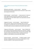 CCPA &lpar;California Consumer Privacy Act&rpar; 2024 Exam Already Passed&excl;&excl;