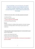CALT EXAM 2026 &vert; CALT ALTA EXAM &vert; ACCURATE  CURRENTLY TESTING EXAM VERSIONS WITH AN  ACCURATE EXPERT VERIFIED STUDY GUIDE FOR  GUARANTEED PASS &vert; LATEST UPDATE
