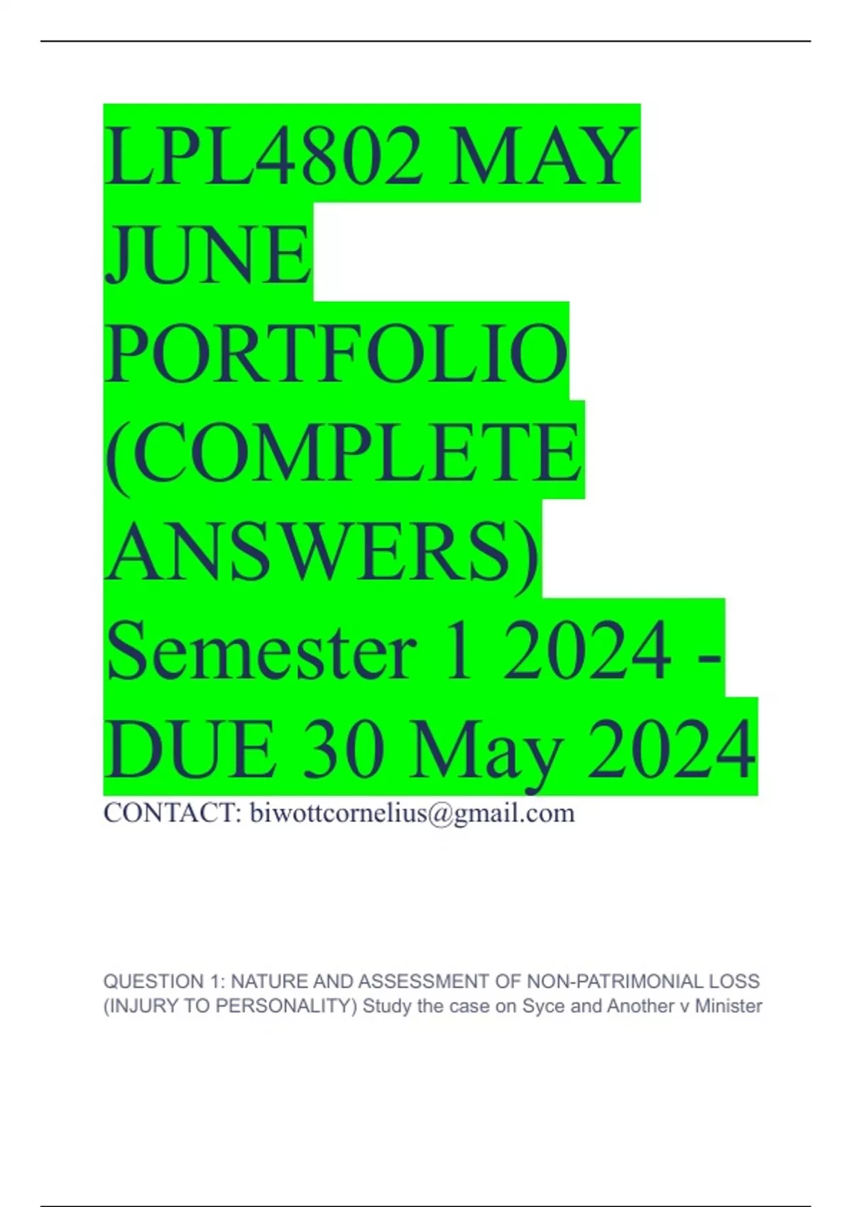Lpl4802 May June Portfolio Complete Answers Semester 1 2024 Due 30