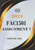 FAC1502 Assignment 7 Elective 2024