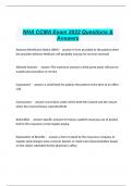 NHA CCMA Exam 2022 Questions & Answers
