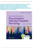 PSYCHIATRIC MENTAL HEALTH NURSING CONCEPTS OF CARE IN EVIDENCE-BASED PRACTICE 10TH EDITION TOWNSEND TESTBANK COMPLETE UPDATED QUESTIONS AND CORRECT ANSWERS 100% PASS GUARANTEED WITH DETAILED SOLUTIONS & APPROVED 2023 ALL CHAPTERS