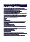 Exam 2 206 Chapter 14&lowbar; Communication in the Nurse-Patient Relationship