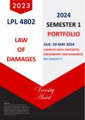 LPL4802" PORTFOLIO"  2024 (Due 30 May 2024) With Footnotes & Bibligraphy - As per Lecturers Instructions - Buy Quality!!