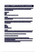Chapter 4 NURS 210--Practice questions&period;