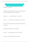 Softball Exam Guide with Questions and Correct Answers/Already Grade A+