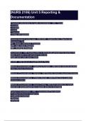 &lpar;NURS 2106&rpar; Unit 5 Reporting & Documentation&period;