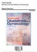Test Bank for Beckmann and Ling's Obstetrics and Gynecology, 8th Edition by Casanova, 9781496353092, Covering Chapters 1-50 | Includes Rationales