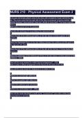NURS 210 - Physical Assessment Exam 2&period;