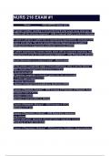 NURS 216 EXAM &num;1