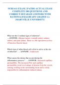 NURS 611 EXAM 2 PATHO ACTUAL EXAM  COMPLETE 200 QUESTIONS AND  CORRECT DETAILED ANSWERS WITH  RATIONALES&vert;ALREADY GRADED A&plus;  &lpar;MARYVILLE UNIVERSITY&rpar;