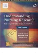 Test Bank For Understanding Nursing Research 6th edition by susan k grove jennifer r gray nancy burns