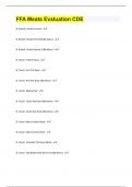 FFA Meats Evaluation CDE questions with 100 &percnt; correct answers  