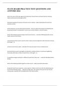 STATE BOARD PRACTICE TEST QUESTIONS AND ANSWERS 2024