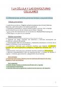 Apuntes y resumen de  Biología  de 2ndo de Bachillerato
