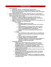 Orthopedie&colon; onderzoek&comma; behandeling&comma; indeling volgens oorzaak