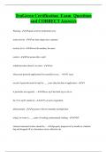 TruGreen Certification Exam Questions  and CORRECT Answers