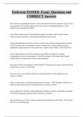 TruGreen PASSED Exam Questions and  CORRECT Answers