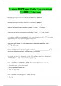 Ryanair TOP Exam Guide Questions and  CORRECT Answers