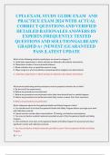 CPIA EXAM, STUDY GUIDE EXAM AND  PRACTICE EXAM 2024 WITH ACTUAL  CORRECT QUESTIONS AND VERIFIED  DETAILED RATIONALES ANSWERS BY  EXPERTS |FREQUENTLY TESTED  QUESTIONS AND SOLUTIONS|ALREADY  GRADED A+ |NEWEST |GUARANTEED  PASS |LATEST UPDATE