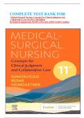 COMPLETE TEST BANK FOR  Medical-Surgical Nursing: Concepts For Clinical Judgment And Collaborative Care (Evolve) 11th Edition By Donna D. Ignatavicius MS RN CNE Cnecl ANEF FAADN (Author)