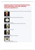 Anatomy Bone Practical Practice Exam 2024 questions and well detailed answers (graded a+)