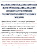 BRANCH 3 STRUCTURAL PEST CONTROL &lpar;LAWS AND REGS&rpar; ACTUAL EXAM 250 QUESTIONS WITH COMPLETE SOLUTIONS 2024 &lpar;VERIFIED ANSWERS&rpar; A&plus; RATED