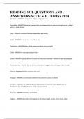 READING SOL QUESTIONS AND ANSWWERS WITH SOLUTIONS 2024