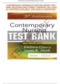 Test Bank For Contemporary nursing 8th edition by cherry 