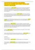 LEIK FNP PRACTICE QUESTIONS AND ANSWERS 2023&sol;2024&comma;ALL ANSWERS 100&percnt; CORRECT VERIFIED  BEST GRADED A&plus; FOR SUCCESS
