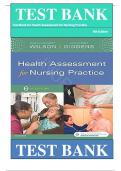 Test Bank for Health Assessment for Nursing Practice 6th Edition by Susan Fickertt Wilson, Jean Foret Giddens All Chapters ISBN: 9780323377768|| Complete Guide A+