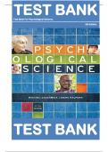 Test Bank for Psychological Science 5th Edition by Michael Gazzaniga , Diane Halpern ISBN: 9780393937497|| Complete Guide A+