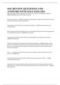SOL REVIEW QUESTIONS AND ANSWERS WITH SOLUTIOS 2024