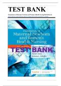 Test Bank For Foundations of maternal newborn and women s health nursing 8th edition Murray all chapters