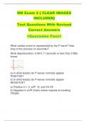 MD Exam 2 { CLEAR IMAGES  INCLUDED} Test Questions With Revised  Correct Answers  <Guarantee Pass>