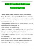 QASP-S Exam Study Guide using Competency Guide Questions with 100% Correct Answers | Verified | Updated 2024