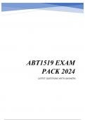 ABT1519 EXAM PACK 2024