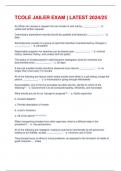 TCOLE JAILER EXAM &vert; LATEST 2024&sol;25