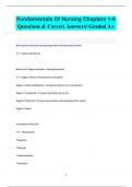 Fundamentals Of Nursing Chapters 1-6 Questions & Correct Answers/ Graded A+