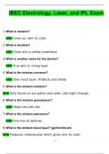 IBEC Electrolysis & Laser Final Exam BUNDLED IBEC STATE BOARD Practice Test  IBEC ELECTROLOGY EXAM  Certified Clinical IBEC Electrologist Exam Florida Questions with 100&percnt; Correct Answers &vert; Verified &vert; Updated 2024