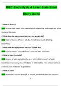 IBEC Electrolysis & Laser State Exam Study Guide Questions with 100&percnt; Correct Answers &vert; Verified &vert; Updated 2024