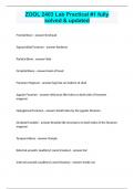 ZOOL 2403 Lab Practical &num;1 fully solved & updated