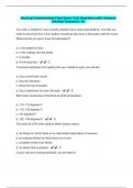 Nursing Fundamentals Final Exam Test Questions with Answers (Verified Answers) | A+