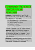 NGN ATI MENTAL HEALTH PROCTORED EXAM 2024 ACTUAL EXAM QUESTIONS WITH VERIFIED SOLUTIONS