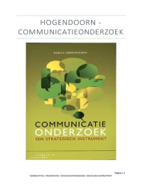 Communicatieonderzoek, Hogendoorn