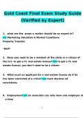 Gold Coast FINAL Exam2024 Expected Questions and Answers (Verified by Expert)