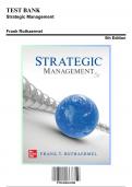 Test Bank for Strategic Managaement, 5th Edition by Rothaermel, 9781260261288, Covering Chapters 1-12 | Includes Rationales