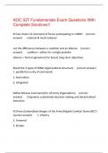 AOC IQT Fundamentals Exam Questions With Complete Solutions&excl;&excl;